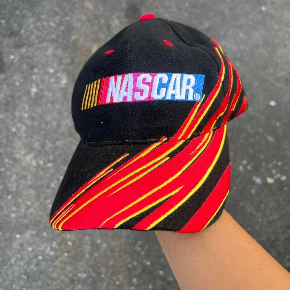 1990s Graphic AOP Nascar Logo snapback hat